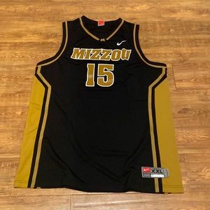 Authentic Nike Mizzou #15 Basketball Jersey Size XXL